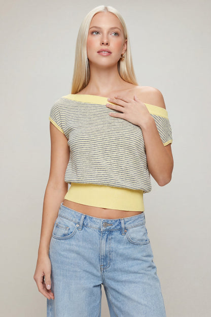 One Shoulder Knit Sweater