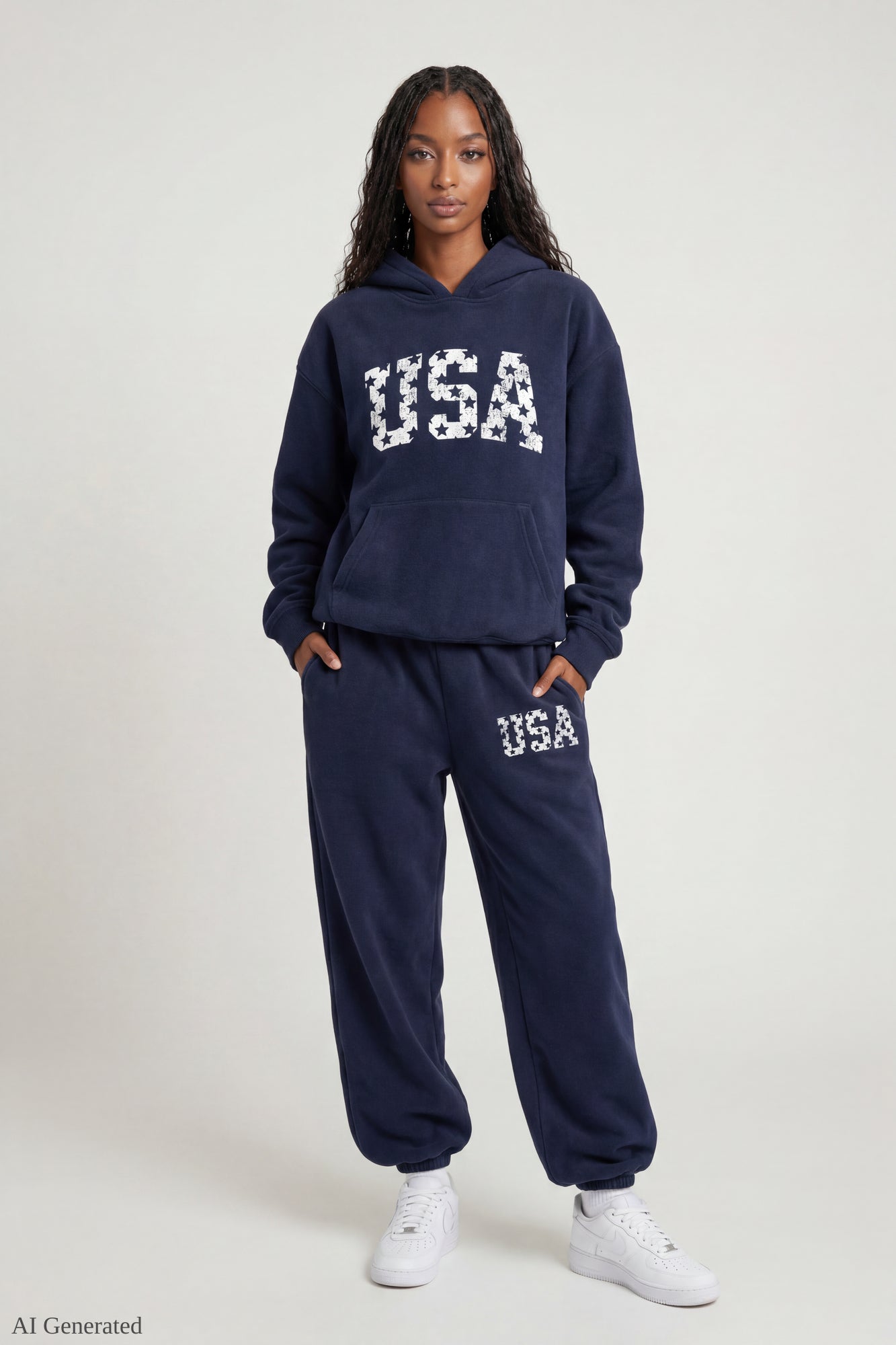 Fleece Oversized Graphic Hoodie