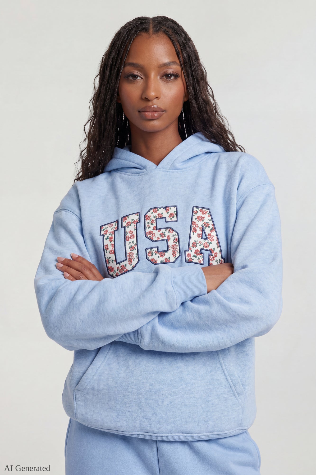 Fleece Oversized Graphic Hoodie