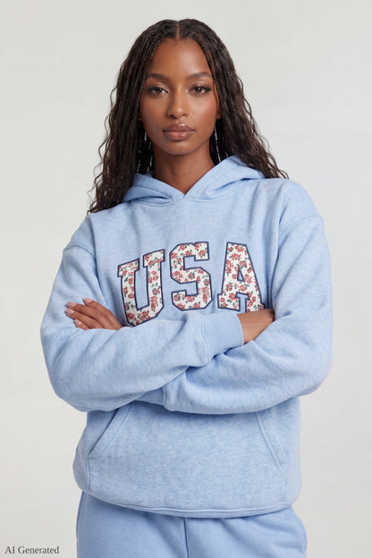 Fleece Oversized Graphic Hoodie