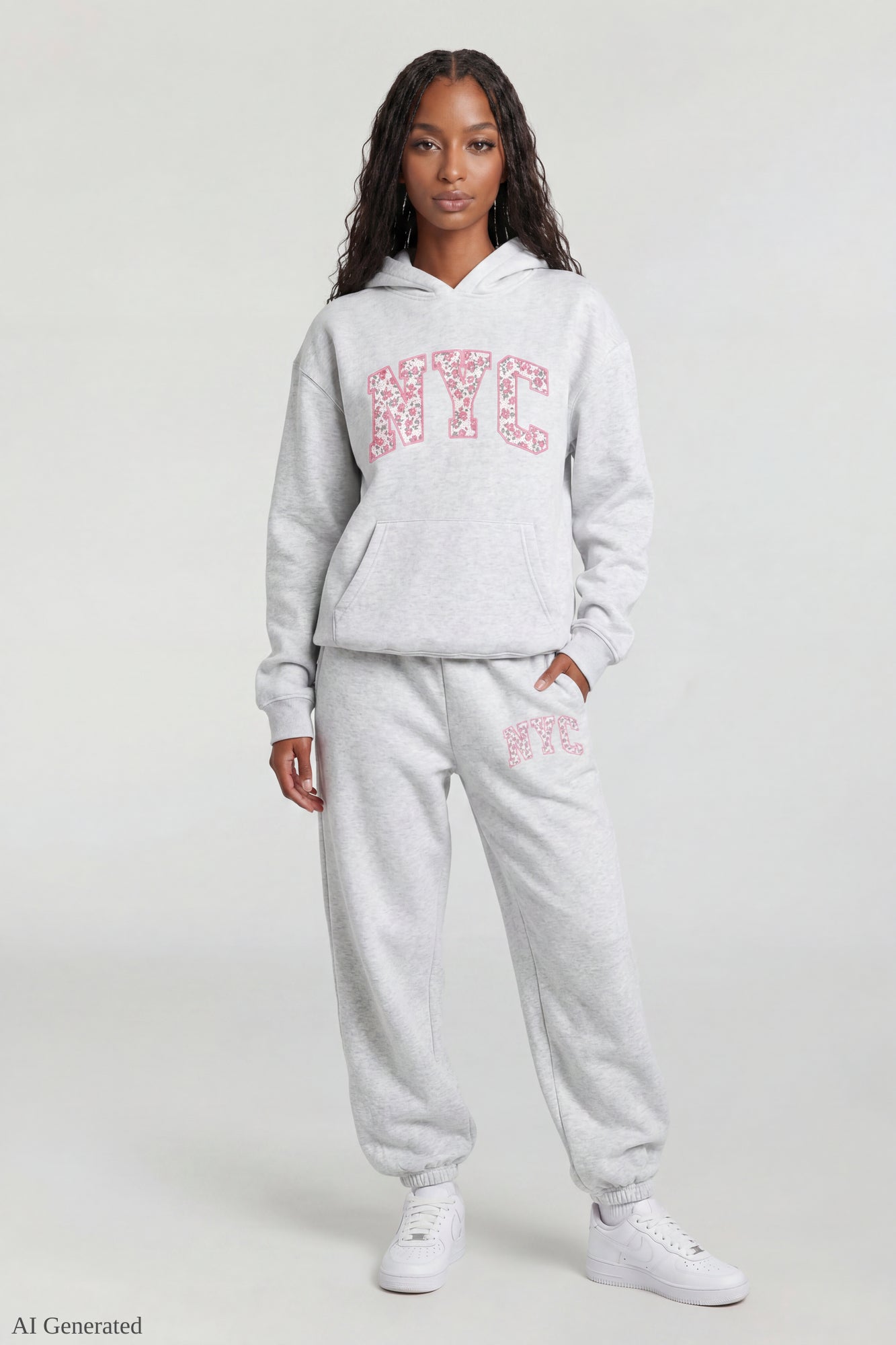 Fleece Oversized Graphic Hoodie