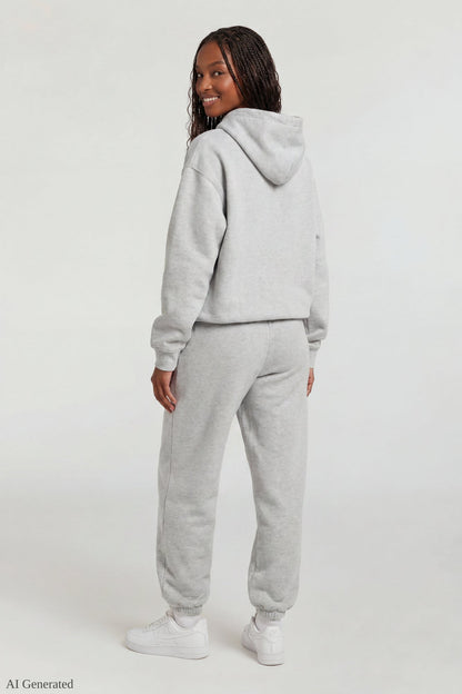 Fleece Oversized Graphic Hoodie