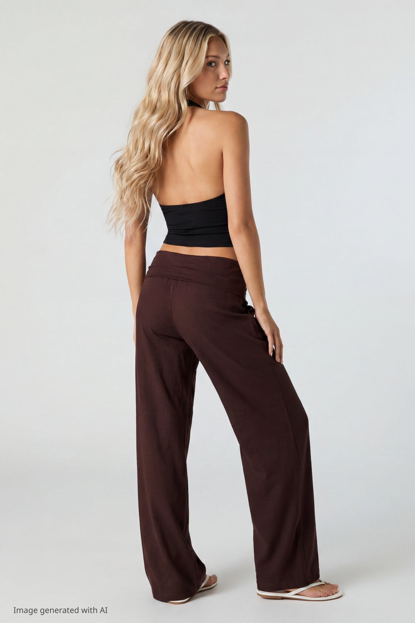 Soft V-Neck Halter Top