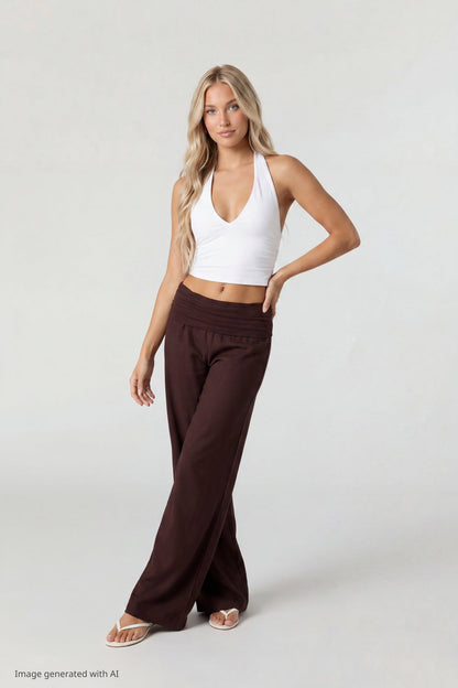 Soft V-Neck Halter Top