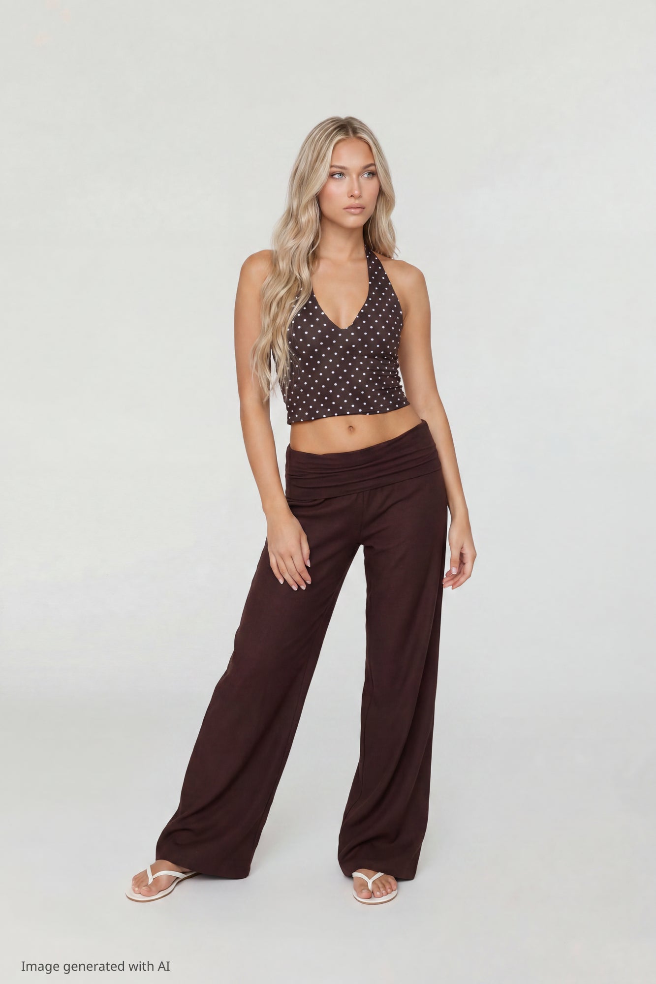 Soft V-Neck Halter Top