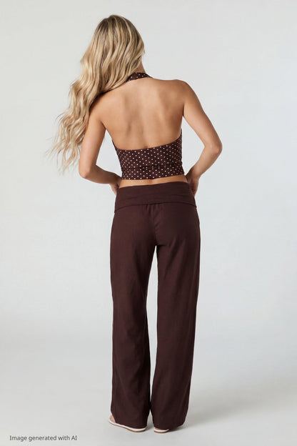Soft V-Neck Halter Top