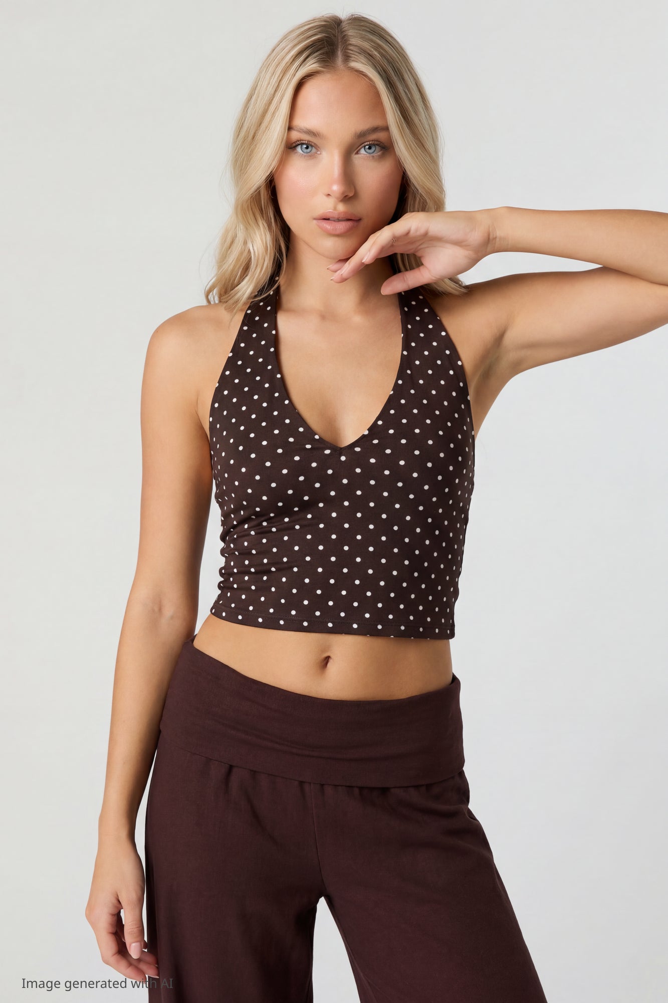 Soft V-Neck Halter Top