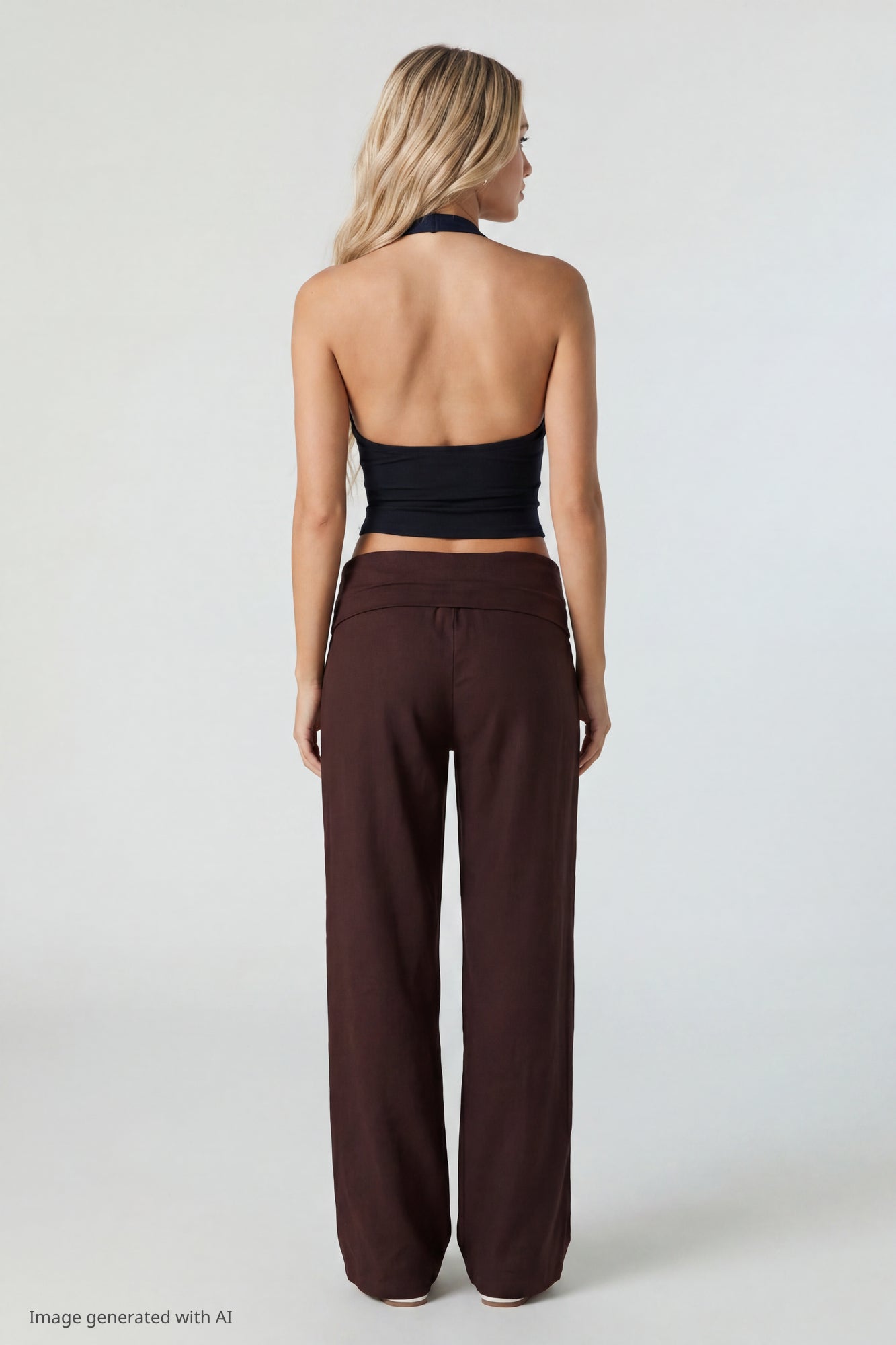 Soft V-Neck Halter Top