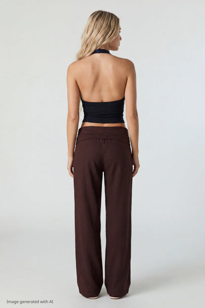 Soft V-Neck Halter Top
