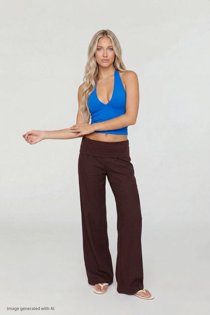 Soft V-Neck Halter Top