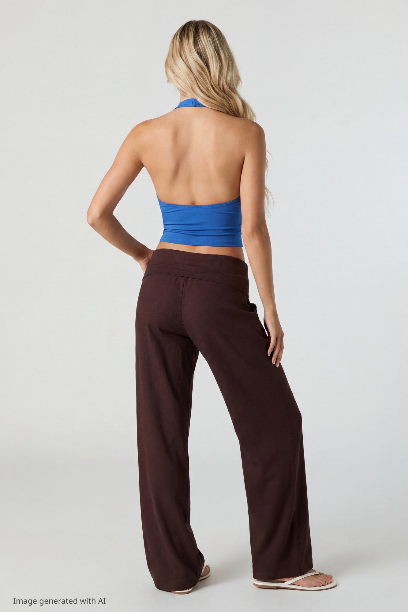 Soft V-Neck Halter Top