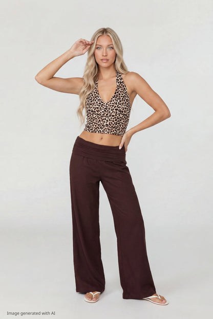Soft V-Neck Halter Top