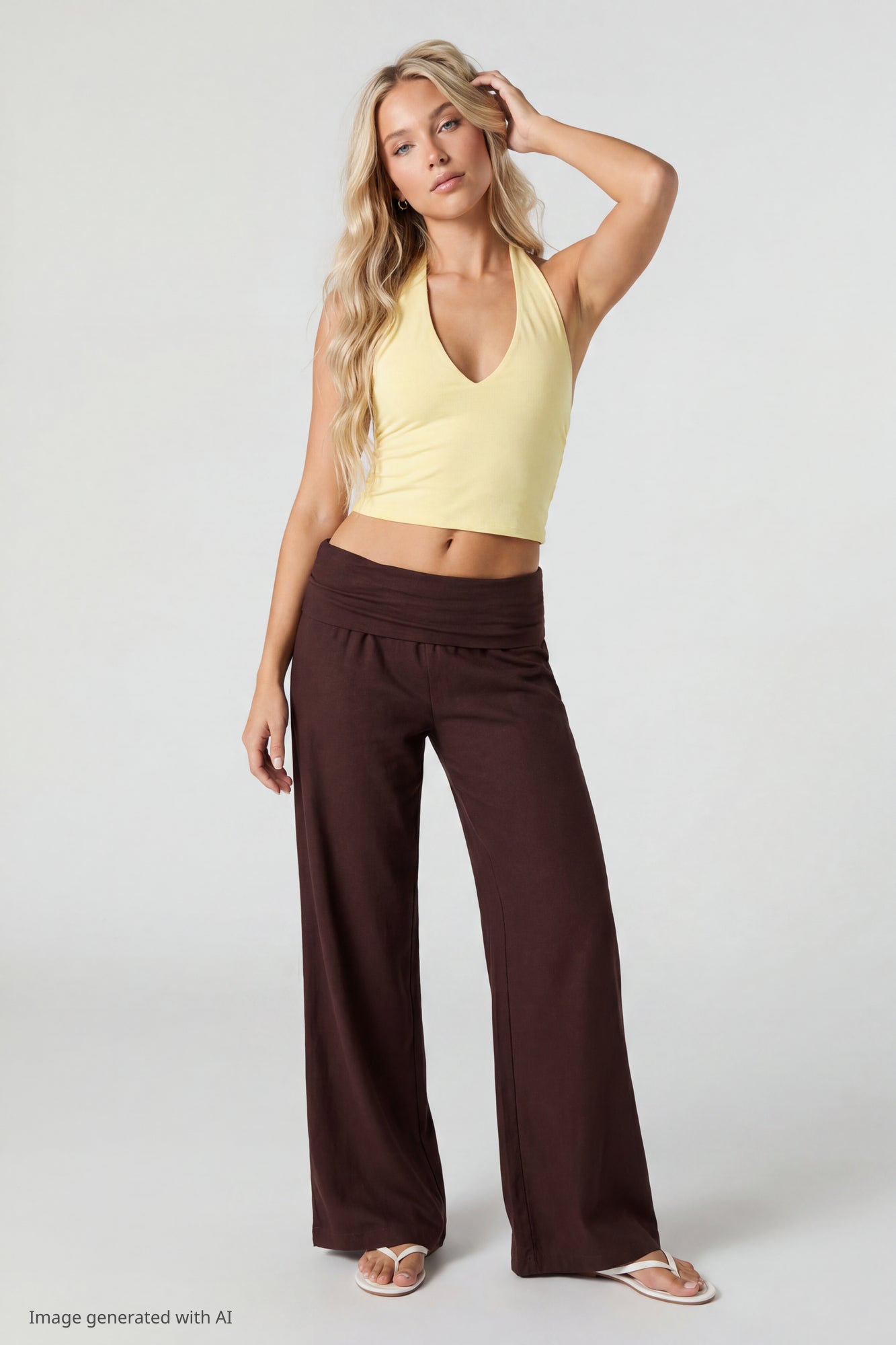 Soft V-Neck Halter Top