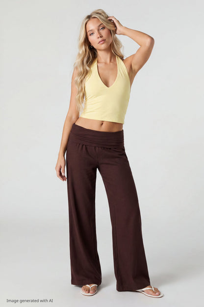 Soft V-Neck Halter Top