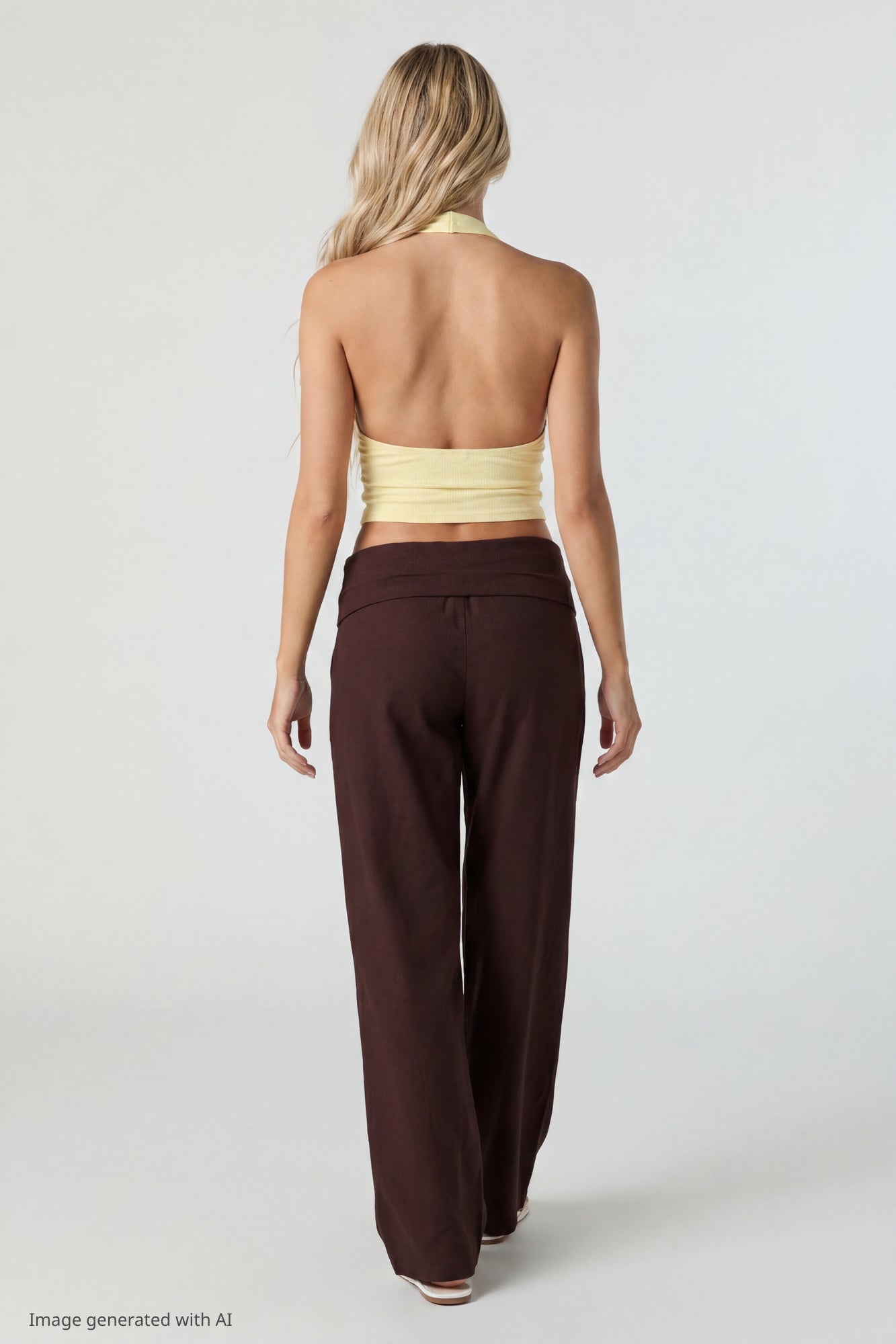 Soft V-Neck Halter Top