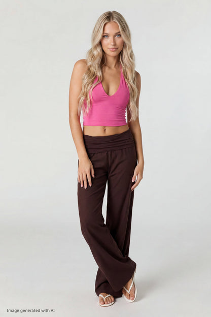 Soft V-Neck Halter Top