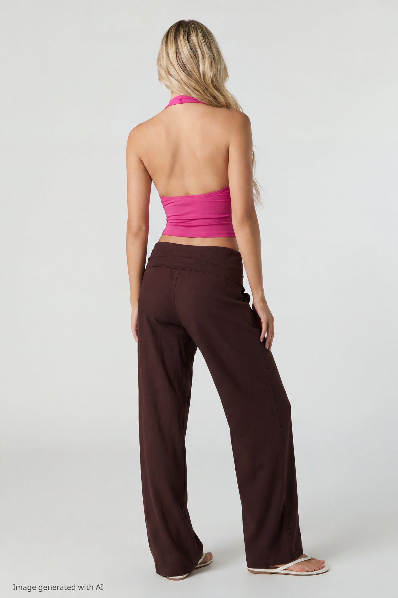 Soft V-Neck Halter Top