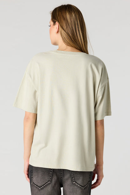Graphic Washed Boyfriend T-Shirt