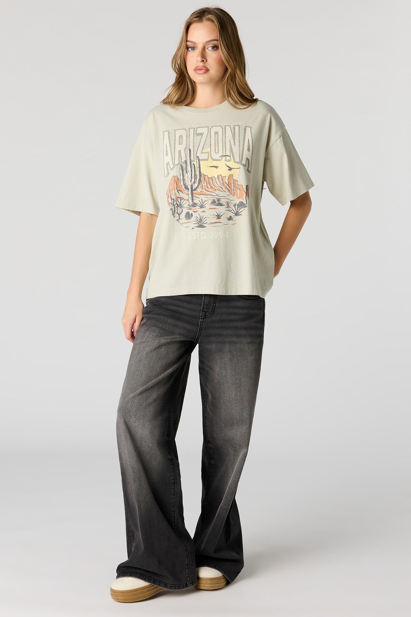 Graphic Washed Boyfriend T-Shirt