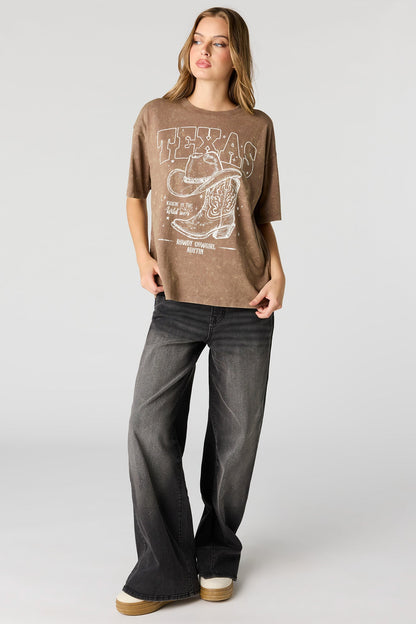 Graphic Washed Boyfriend T-Shirt