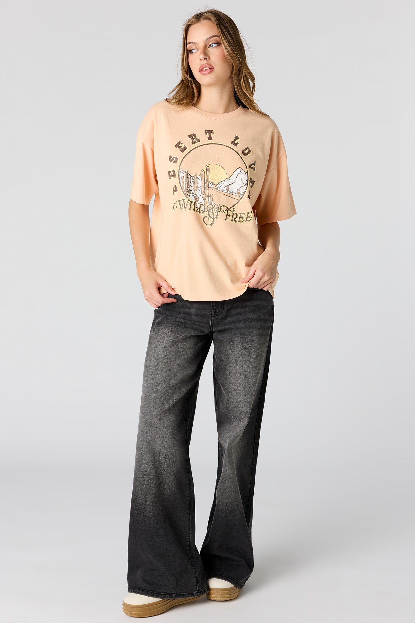 Graphic Washed Boyfriend T-Shirt