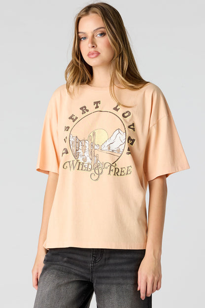 Graphic Washed Boyfriend T-Shirt
