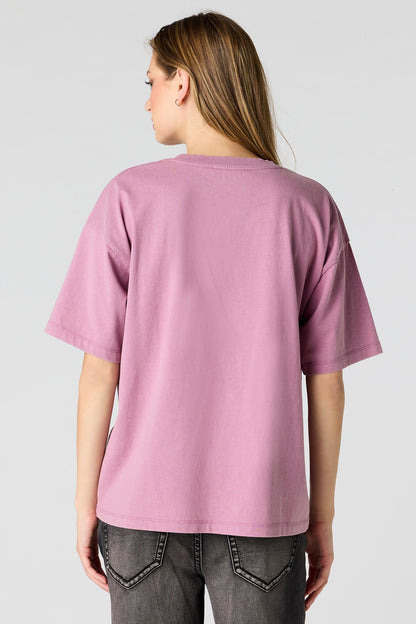 Graphic Washed Boyfriend T-Shirt