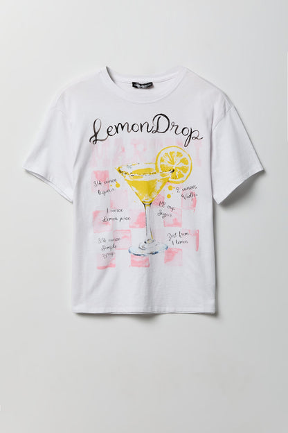 Cocktail Graphic Boyfriend T-Shirt