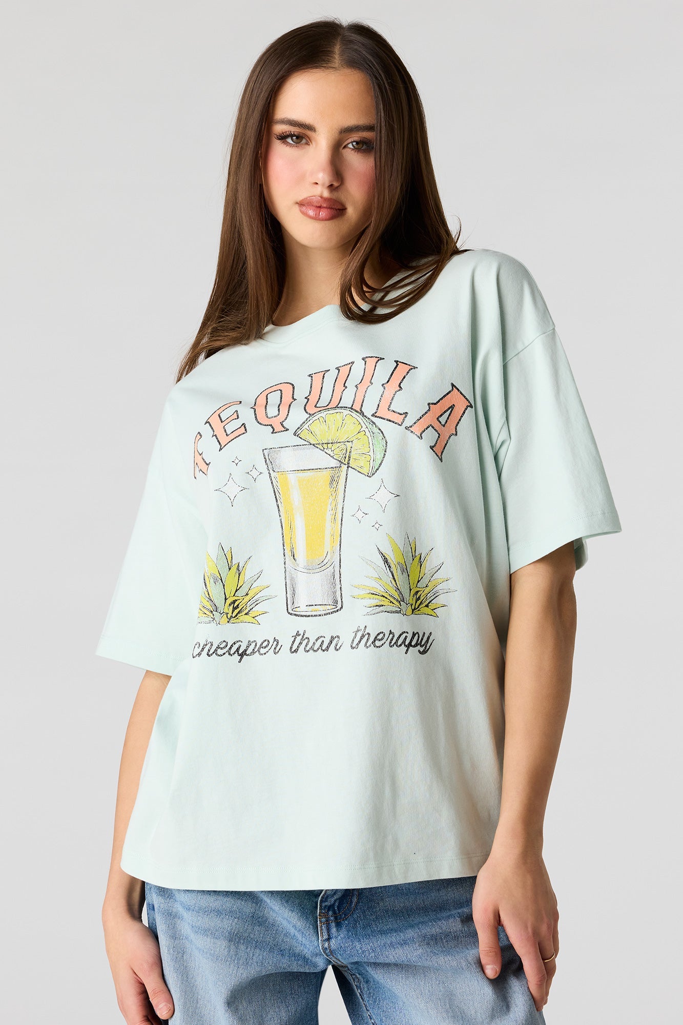 Cocktail Graphic Boyfriend T-Shirt