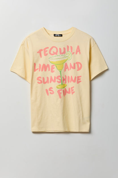 Cocktail Graphic Boyfriend T-Shirt