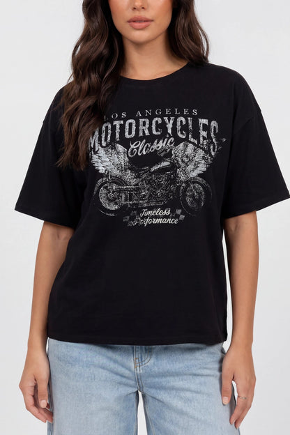 Washed Graphic Boyfriend T-Shirt