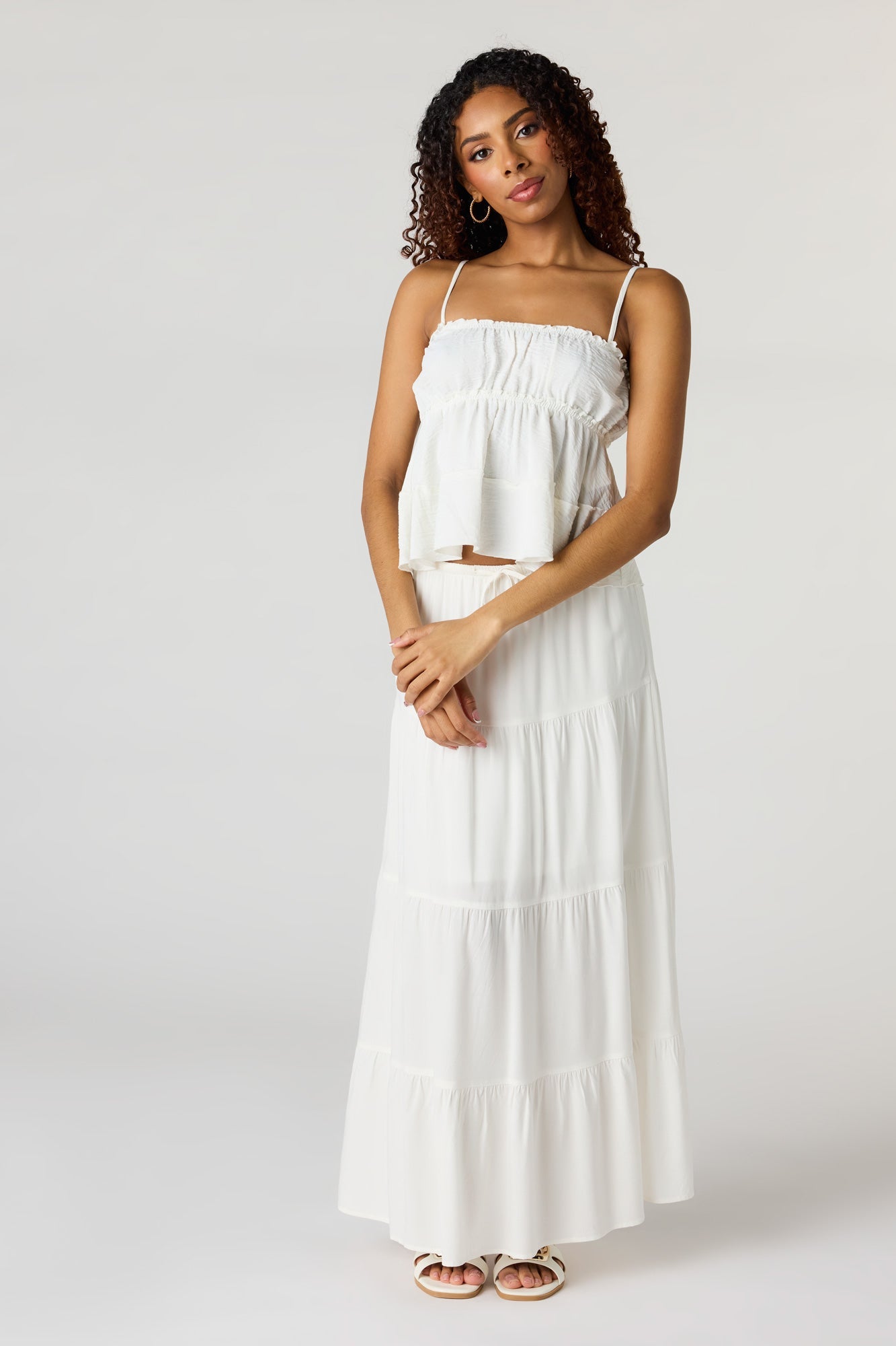 Ruffle Babydoll Tank