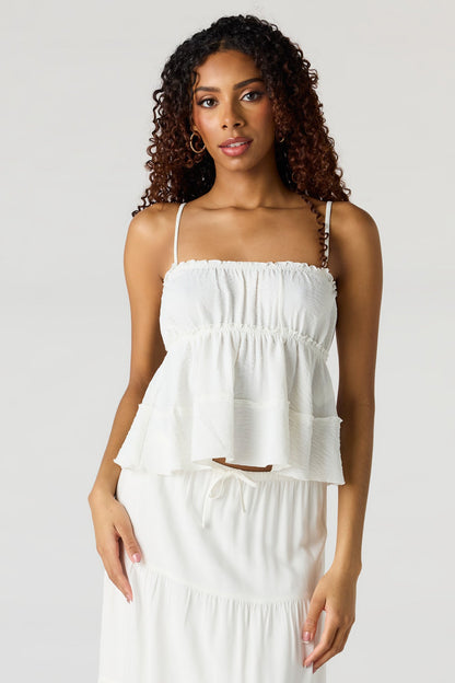 Ruffle Babydoll Tank