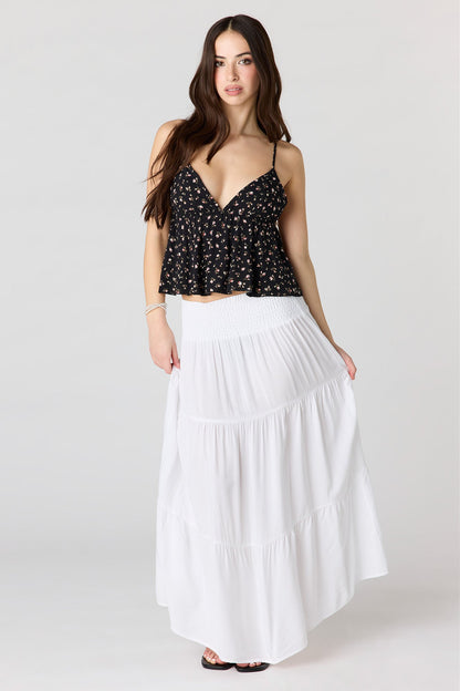 Printed Baby Doll Top
