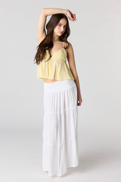 Printed Baby Doll Top