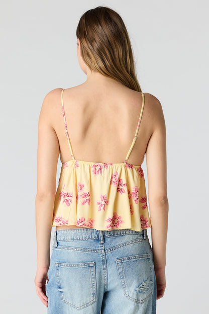 Printed Babydoll Top