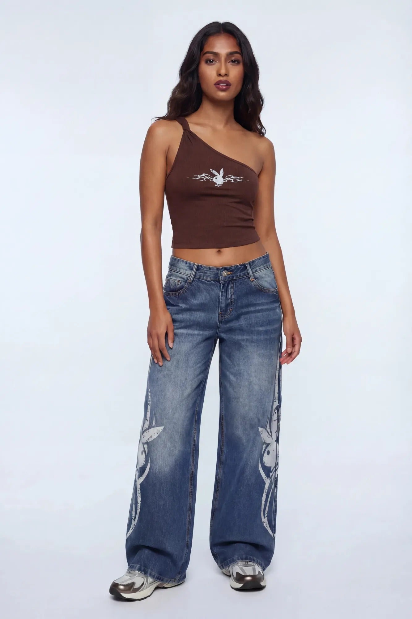 Playboy Contour One Shoulder Top