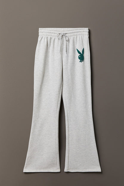 Playboy Fleece Graphic Flare Pant