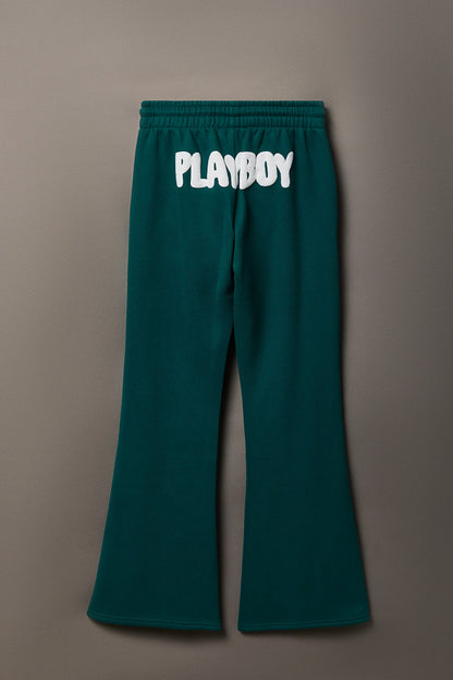 Playboy Fleece Graphic Flare Pant