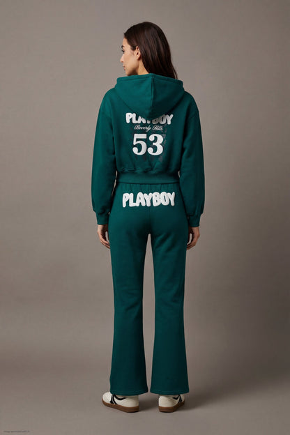 Playboy Fleece Graphic Flare Pant