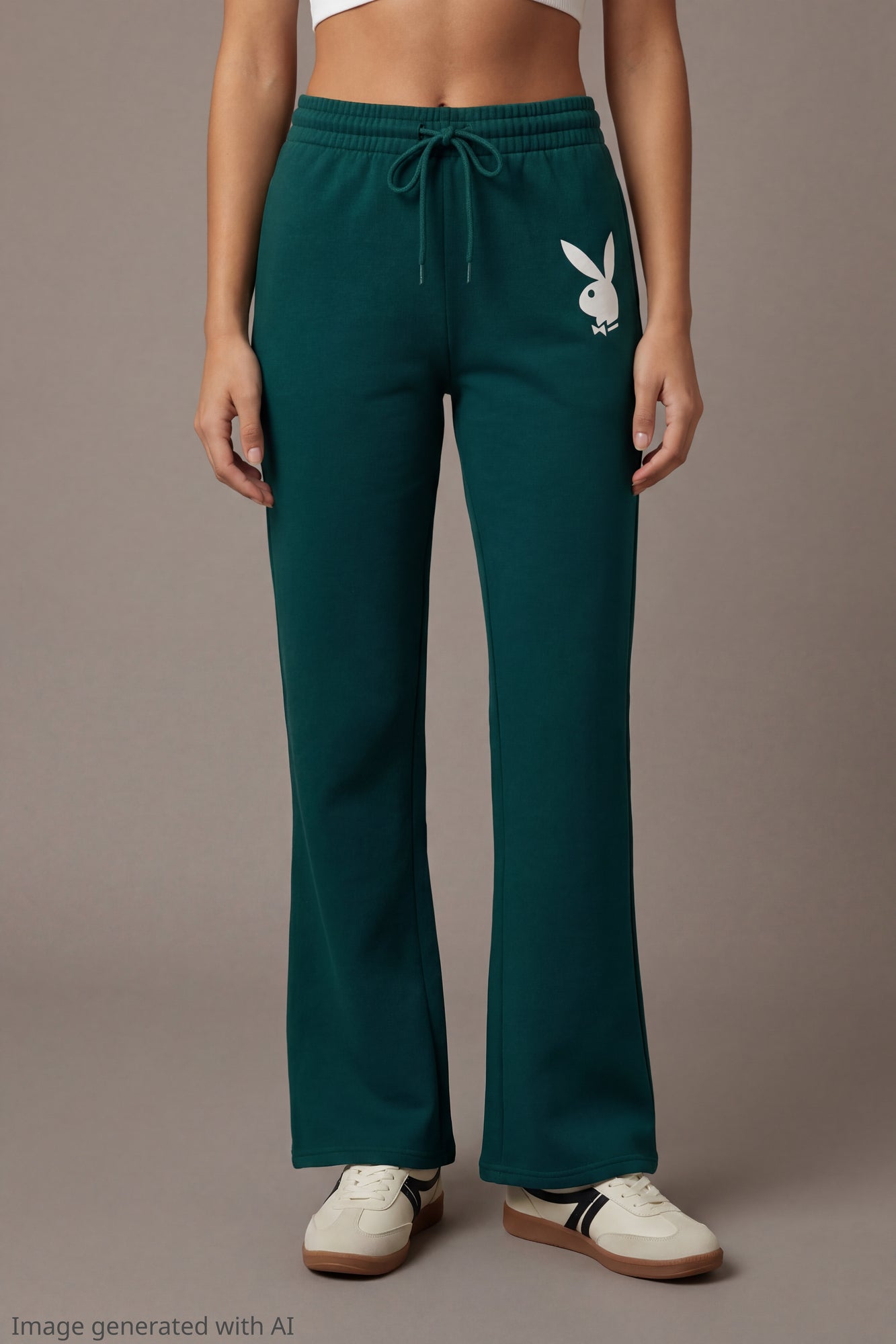 Playboy Fleece Graphic Flare Pant