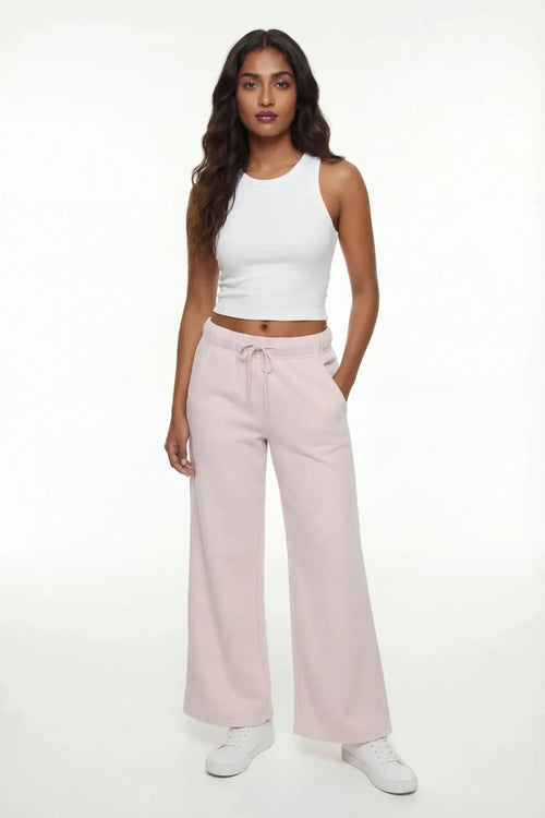 Fleece Wide Leg Sweatpant