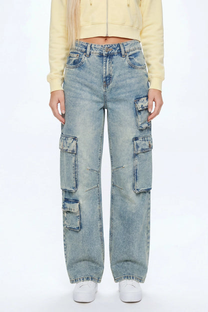 Multi Pocket Cargo Jean