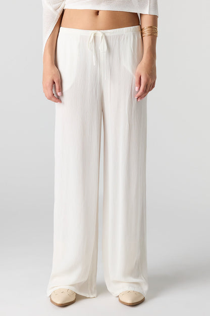 Flowy Wide Leg Drawstring Pant