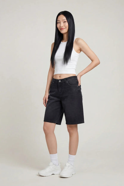 Low Rise Washed Black Jort
