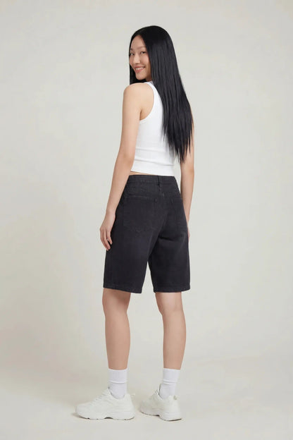 Low Rise Washed Black Jort