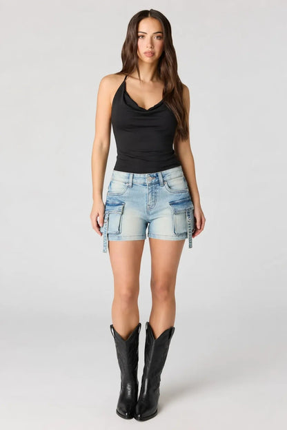 Denim Cargo Short