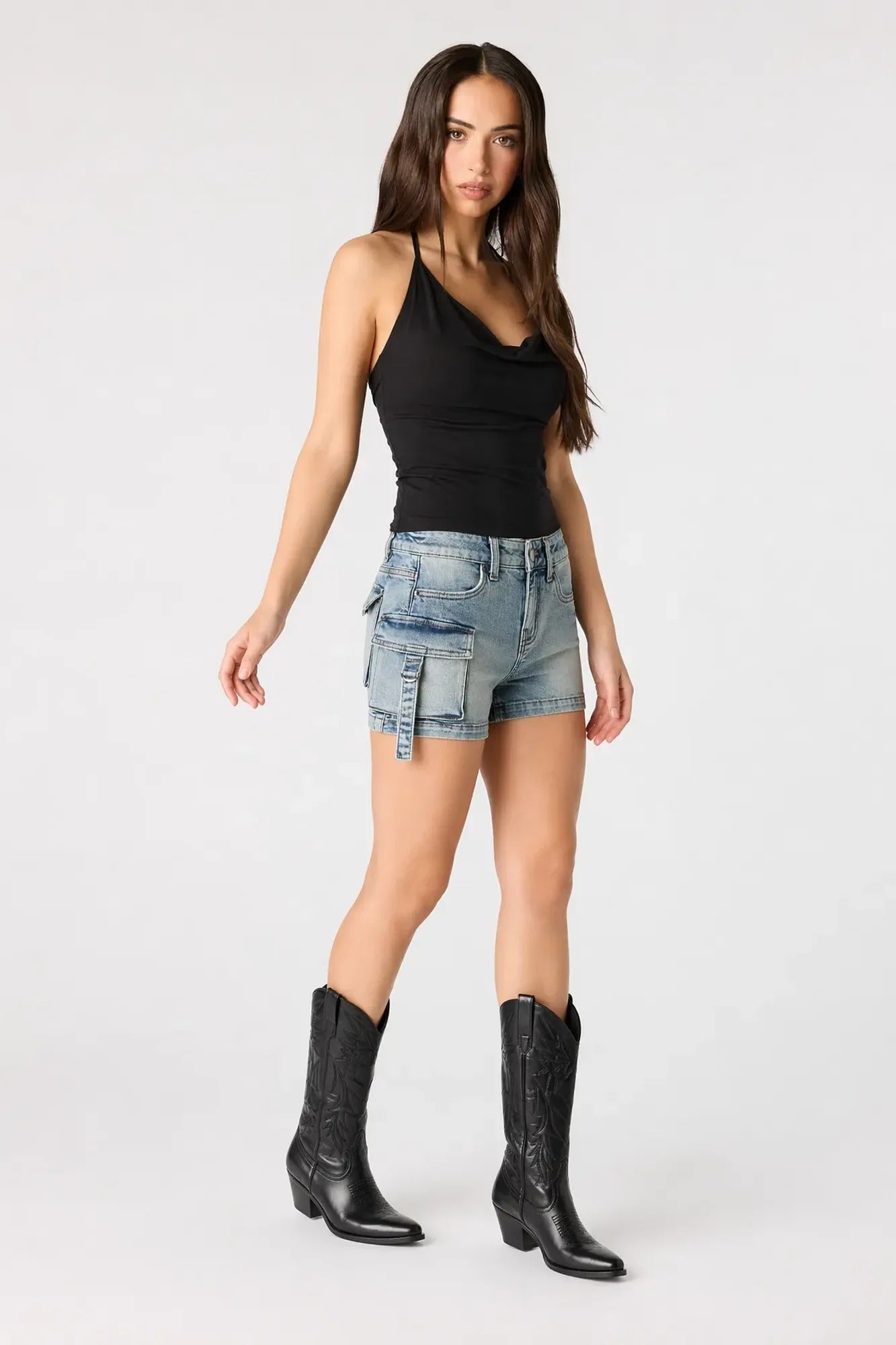 Denim Cargo Short