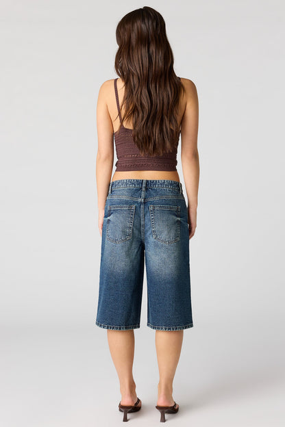 Low Rise Dark Jort 13"