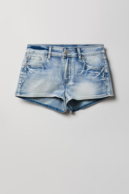 South Beach Low Rise Rhinestone Denim Short